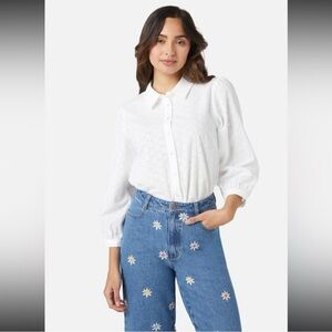 Princess Highway White Button Down Shirt